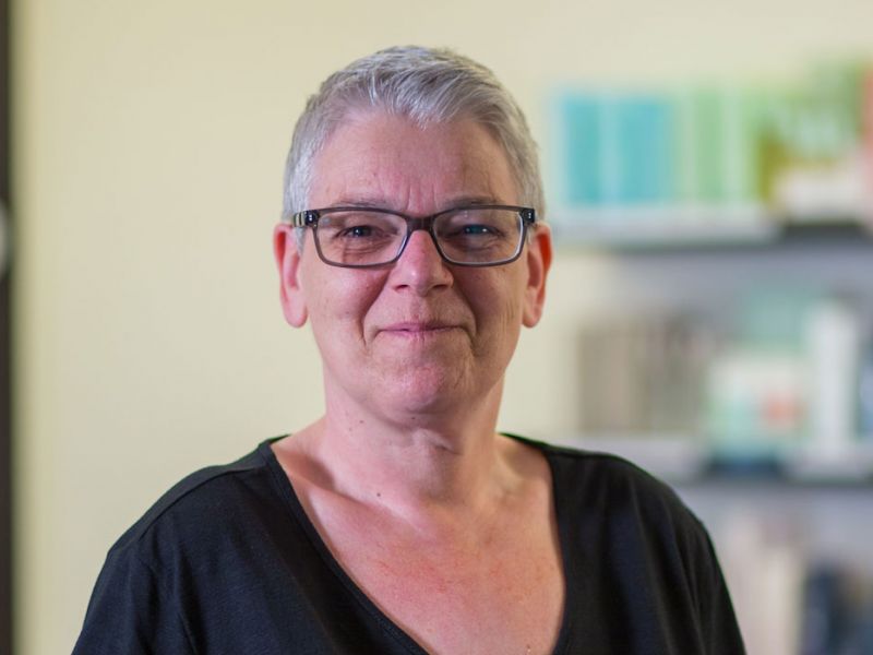 Gerlinde Schwinn, die gute Fee im Friseur Salon 2000